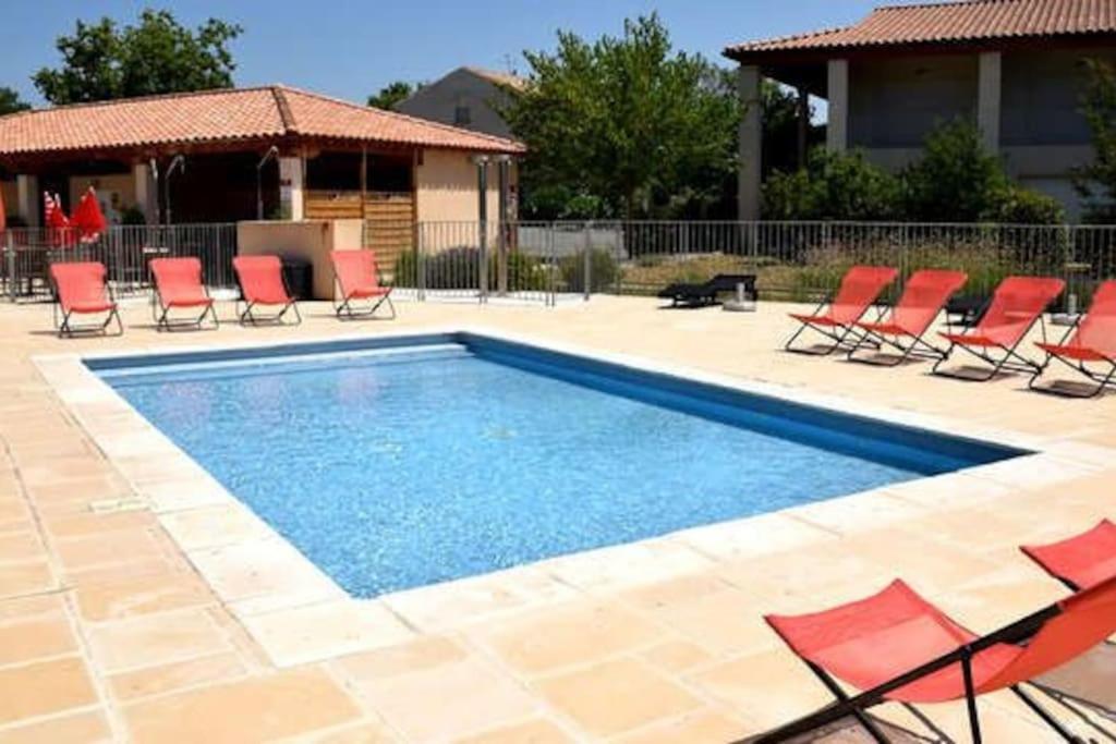 Le Soleil D Eugenie Appartement Dans Residence Avec Piscine Commune Pres De Carcassonne Olonzac Exteriér fotografie